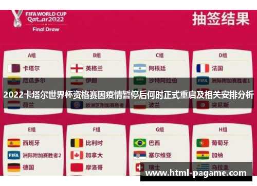 2022卡塔尔世界杯资格赛因疫情暂停后何时正式重启及相关安排分析