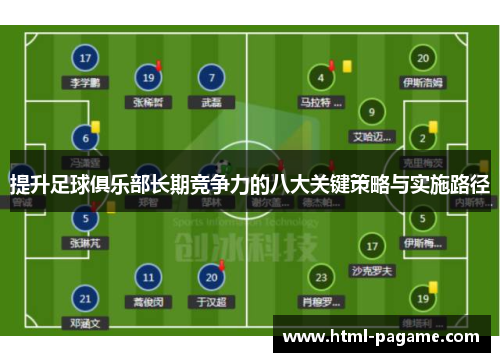 提升足球俱乐部长期竞争力的八大关键策略与实施路径